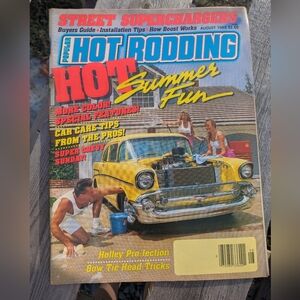 1989 August Popular Hot Rodding Magazine Holley Pro-Jection Hit Rod Magazine